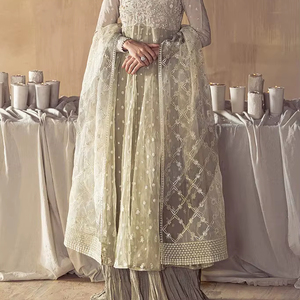 Top vente robe de soirée formelle non cousue pour les femmes nouveau concepteur longueur régulière Salwar Kameez 2025 robe musulmane pour le printemps - Product Image 1