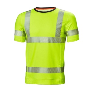 T-shirt de travail haute visibilité respirant à manches courtes réfléchissant pour entrepôt et construction – Vêtement de sécurité - Product Image 1