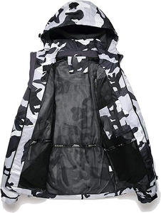 Chaqueta con Capucha y Cremallera con Logotipo Personalizado, Chaqueta Cortavientos Impermeable de Alta Calidad para Senderismo al Aire Libre, con Aislamiento de Forro Polar para Hombre y Mujer - Product Image 5