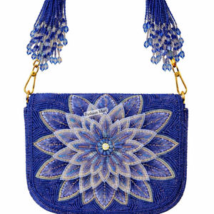Handcrafted <b>Beaded</b> Evening Bag Floral Handmade <b>Handbags</b> For Boutiques - Product Image 1
