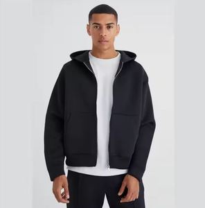 600 GSM Heavyweight Fleece Thermal Zip Hoodies US OEM Logo Personnalisé 3D Logo Brodé Full Zip Plus La Taille Zipper Hommes Hoodies - Product Image 5