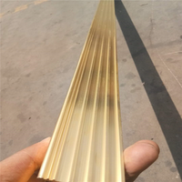 Bande décorative en laiton, profilés en laiton extrudés, profilés en laiton en L, profilés en T, profilés en R, profilés plats