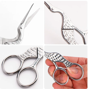 กรรไกรตัดนกยูงสแตนเลสแบบใหม่กรรไกรงานฝีมือคมสำหรับงานปักงานฝีมืองานศิลปะตัดด้าย - Product Image 4