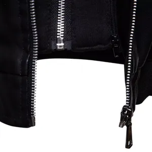 Chaqueta de invierno de cuero para hombre Bold Streetwear con estilo llamativo y comodidad Premium para la moda diaria - Product Image 5