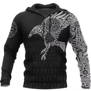 Sweat à capuche à manches longues en polaire polyester sublimé pour hommes, imprimé sur mesure, style streetwear simple, design personnalisé, vente en gros - Product Image 6