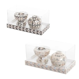 Ensemble d'encens de brûleur de Bakhoor de nacre de haute qualité de nacre Mabkhar sans boîte acrylique Moyen-Orient - Product Image 1