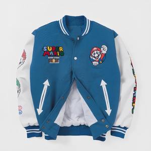 OEM Customizable Winter Letterman Jacket High Quality <b>Wool</b> Blend Breathable Eco-Friendly Embroidered Patches Bulk Order - Product Image 1