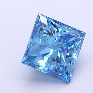 Diamantes cultivados en laboratorio azul Princesa 2.50ct Fancy Vivid Blue VS1 Corte Diamante cultivado en laboratorio/Diamante Suelto - Product Image 5