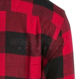 Motorcyclist Flannel Shirt Men Aramid Lining CE Certified Summer Sportswear Custom Pakistan Made Protective Riding Shirt - Product Image 6