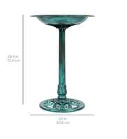 Bain d'oiseaux/fontaine de bain d'oiseau décoration extérieure ornements/jardin arrière-cour étang extérieur mangeoire à oiseaux décor bol haut pour bain d'oiseau