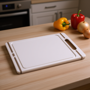 CHEF Dove Grey <b>Plastic</b> Cutting Board 39x25.5cm Stefanplast Chopping <b>Block</b> - Product Image 3