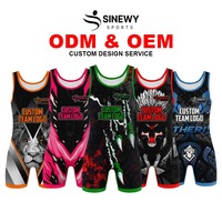 Traje de Lucha Libre para Hombre, Personalizable, de Spandex/Poliéster, Secado Rápido, Transpirable, Elástico, Ligero, Sin Mangas, Ajustado