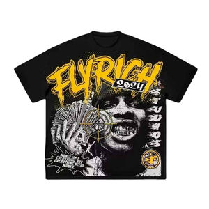 Camiseta Extra Grande Estampada Personalizada para Hombre, Corte Cuadrado, 100% Algodón Jersey, para Ropa Casual de Calle, Camiseta de Moda, Maqueta Gratuita - Product Image 4