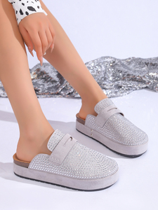 Strass imprimé animal décontracté pour femmes pour pantoufles à la mode et élégant - Product Image 6