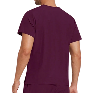 Unisex Medical <b>Scrub</b> Suit V Neck Short Sleeve Top Cargo Jogger Pants Woven Comfortable Work Uniform for Hospital Use - Product Image 6