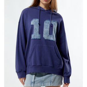 Sudadera con capucha de manga larga de invierno de alta calidad para mujer Sudadera con capucha informal lisa con cordón para venta en línea - Product Image 1