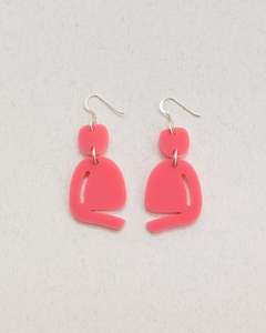 Vente chaude nouvelle résine multicouche boucles d'oreilles créoles perle couleur goutte bijoux de fête pour les femmes accessoire de mode populaire - Product Image 6