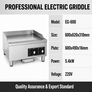Commercial Electric Flat Top Griddle 5.4kW 220V Countertop for Cafe Diner Breakfast Bacon <b>Egg</b> Kitchen - Product Image 6