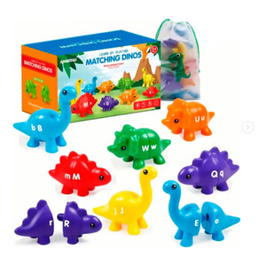 Dinosaur Sensory Sorting Toy Letters Colors - Assorted Colors - Product Image 2