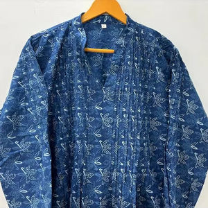 Collection d'été Robe longue confortable en coton Robe de collège indien Kurta Beach Cover Long Gown pour une utilisation quotidienne la nuit pour le collège - Product Image 1