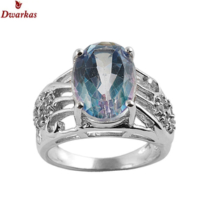 Fabricant de bijoux en gros les plus vendus, bagues personnalisées de marque pour femmes et hommes en argent sterling 925 avec pierres précieuses en quartz. - Product Image 1