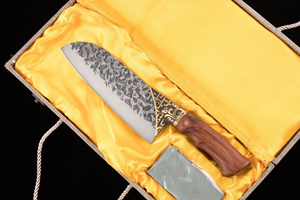 Cuchillo de Cocina Premium de Acero Inoxidable con Mango de Madera, Cuchillo de Chef - Product Image 4