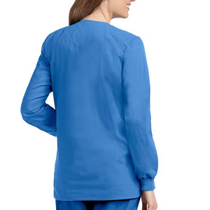 Bata de laboratorio de manga larga para mujer de calidad superior, tela de punto de algodón transpirable, uniformes médicos para médicos - Product Image 5