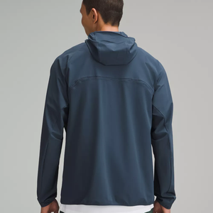 Veste coupe-vent en toile d'hiver unisexe personnalisée, imperméable, respirante, coupe-vent, de haute qualité, coque rigide à capuche - Product Image 2