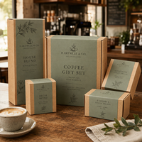 Boîtes cadeaux personnalisées AT PACK pour café, pour Noël ou le Black Friday, emballage en papier recyclable pour coffret cadeau de tasse à café