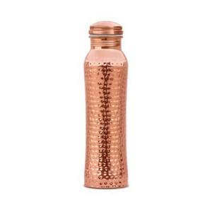Botella de agua en relieve martillada de cobre puro 100%, botella de cobre Ayurvédica ecológica para Yoga, gimnasio, viaje, superventas, recién llegado - Product Image 3