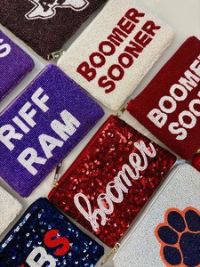 Porte-monnaie en coton fait main avec des perles brodées, design tendance, couleur personnalisée, sérigraphie, cadeau de remerciement pour - Product Image 2