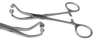 Fórceps de bola de 11 cm, Manual de acero inoxidable quirúrgico, alta calidad, certificado CE, abrazadera para toalla, reutilizable, esterilizable en autoclave - Product Image 2