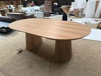 Ensemble table et chaises de salle à manger extensible et pliable en bois, style nordique moderne, rond et ovale, gain de place, pour appartement