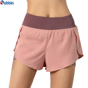 Shorts d'été pour femmes de qualité supérieure BOBBIN INDUSTRIES, double couche, élastique, séchage rapide, respirant, yoga, gym, sport, course à pied, léger - Product Image 6