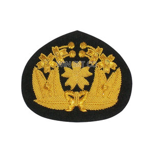 Insigne de lingot de conception 3D brodé à la main personnalisé de haute qualité décorations de Logo en cuir à coudre avec décoration en dentelle en gros - Product Image 4