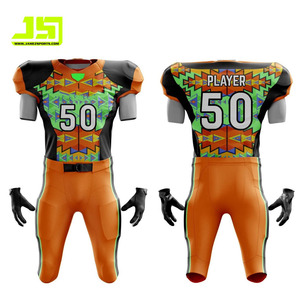 Uniforme de Fútbol Americano Personalizado de Alta Calidad, Nuevo, Ropa Deportiva de Poliéster, Logotipo Impreso Personalizado, Conjunto Transpirable OEM - Product Image 3