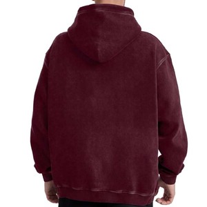 Sudadera con Capucha Vintage Desgastada para Hombre, Sudadera Holgada de Estilo Urbano para Parejas con Lavado Ácido - Product Image 3