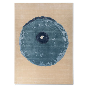 Tapis Aprezo Classic Top-28733 en laine, bambou et soie, tufté à la main, 4m rectangulaire, rayé, épaisseur 10mm, pour sol domestique, viscose - Product Image 1