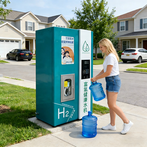 पूर्ण स्वचालित शुद्ध पीने के ऑस्मोसिस इसके विपरीत शुद्ध पानी वेंडिंग मशीन सिक्का व्यापार और सामुदायिक उपयोग के लिए संचालित - Product Image 1