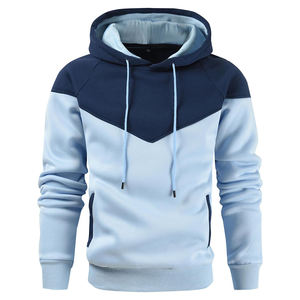 Pull à capuche pour hommes basicscoton mélangé polaire personnalisé Streetwear sweat chaud décontracté à manches longues coupe urbaine - Product Image 1