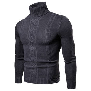 New Style <b>Men's</b> <b>Turtleneck</b> Pullover <b>Sweater</b> <b>Sweater</b> Jacquard <b>Sweater</b> - Product Image 4