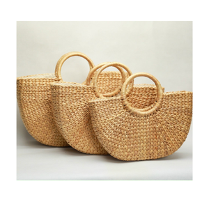 Venta caliente Durable y hermoso estilo de bolsa de jacinto de agua hecho a mano vietnamita para mujeres bolsos de moda 2024 - Product Image 4