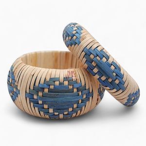Anneaux de serviette en osier rotin pour décoration de table Rond de serviette Anneaux de serviette de Noël Mariage du Vietnam - Product Image 1