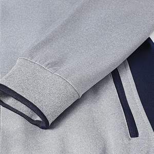 Conjunto informal de atletismo con cremallera completa para hombre, chándal de manga larga con cuello levantado y chaqueta deportiva y pantalones para correr en invierno - Product Image 6