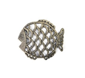 Décorations de table à manger rondes en métal en fonte de style classique vendues en usine dans un emballage en carton - Product Image 6