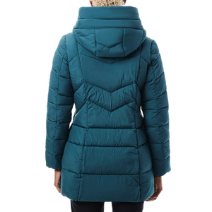 Parkas largas de Invierno para mujer Chaquetas de plumón de ganso personalizables con cuello con capucha Característica de burbuja impermeable Abrigos acolchados de moda - Product Image 4