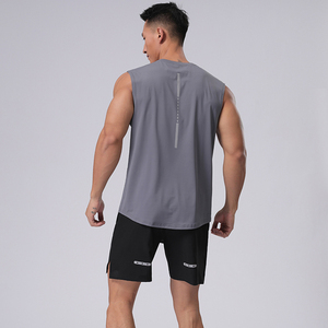 เสื้อกล้ามออกกำลังกายสำหรับผู้ชายเสื้อกล้ามระบายอากาศได้ดีเสื้อเล่นกีฬากล้ามเนื้อแขนกุดเสื้อกล้ามใส่ออกกำลังกายวิ่งโลโก้ได้ตามต้องการ - Product Image 2