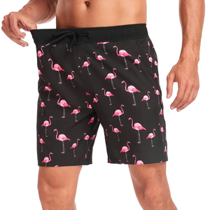 Pantalones cortos de playa de secado rápido para hombre con ajuste cómodo Diseño de impresión digital Patrón sólido Ropa transpirable informal de verano con bolsillos - Product Image 3