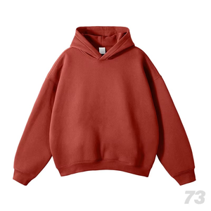 Hot Sell Heavy <b>Weight</b> Custom logo 400gsm 100% Cotton Solid Color <b>Blank</b> Oversized Plus Size Men's Hoodies - Product Image 5