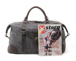 Bolsa de lona de viaje para hombre, bolsa de fin de semana de gran capacidad con correa para el hombro, duradera y versátil para viajes de gimnasio y uso informal - Product Image 4